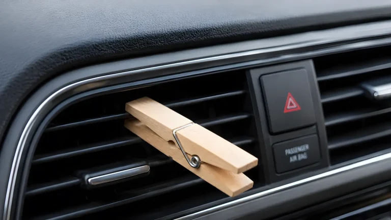 Molletta di legno sulle bocchette dell'auto: il trucco per profumare l'abitacolo