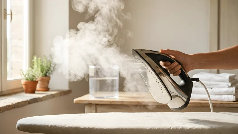 Ferro da stiro Polti Vaporella Simply con serbatoio e piastra su asse da stiro